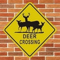 thumbnail image 1 of Wall Art Plaque Deer Xing Crossing Sign Yard Decoration Signs Outdoor & Indoor Aluminum Metal Tin Sign 8 X 8 Inch, 1 of 4