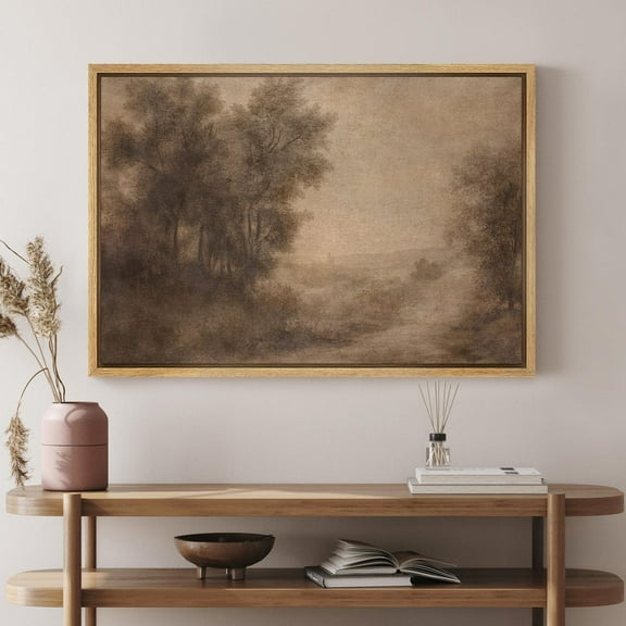 Wall Art Print Vintage Autumn Fall Forest Landscape Art Prints Minimalist Modern Nature Farmhouse Wall Decor Wall Art, Modern Wall Decor, 8x12 UNFRAMED