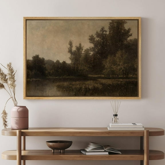 Wall Art Print Vintage Forest Landscape Prints Artwork Minimalist Modern Nature Farmhouse Wall Decor Wall Art, Modern Wall Decor, 24x36 UNFRAMED