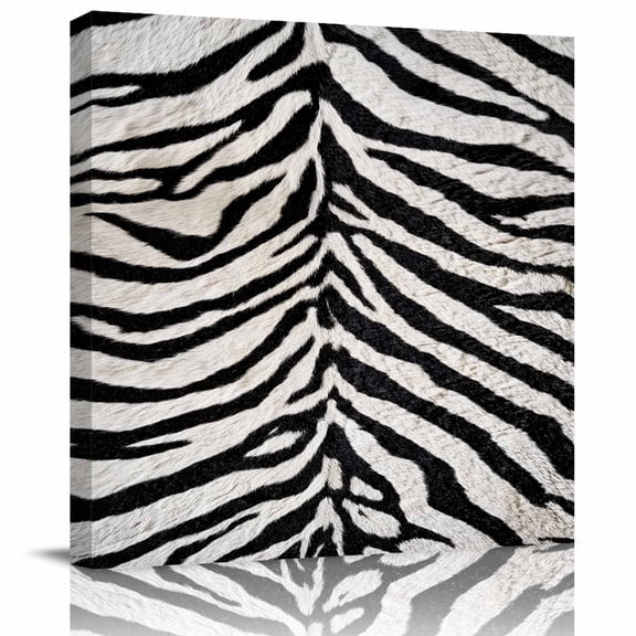 Wall Art Prints, Black White Zebras Framed Canvas Prints for Bedroom Living Room Bathroom Office, Vintage Abstract Art Gallery Wrap Wall Art Poster for Gifts Home Decor 20"x20"