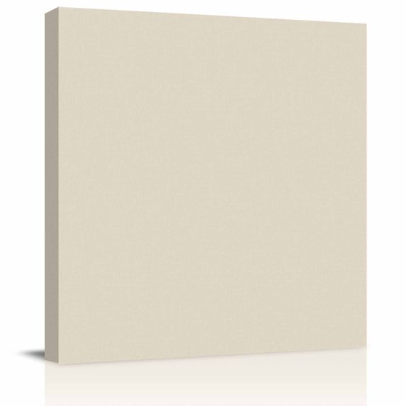 Wall Art Prints, Ivory White Framed Canvas Prints for Bedroom Living Room Bathroom Office, Modern Pure Ivory White Gallery Wrap Wall Art Poster for Gifts Home Decor 12"x12"