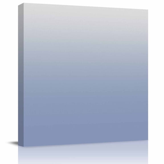 Wall Art Prints, Ombre Grey Blue| Framed Canvas Prints for Bedroom Living Room Bathroom Office, Abstract Art Gallery Wrap Wall Art Poster for Gifts Home Decor 8"x8"