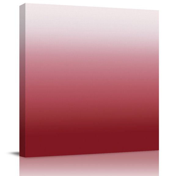 Wall Art Prints, Red Beige Ombre Framed Canvas Prints for Bedroom Living Room Bathroom Office, Abstract Modern Art Gradient Gallery Wrap Wall Art Poster for Gifts Home Decor 28"x28"