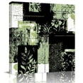 thumbnail image 1 of Wall Art Prints, Sage Green Black Framed Canvas Prints for Bedroom Living Room Bathroom Office, Modern Abstract Art Botanical Gallery Wrap Wall Art Poster for Gifts Home Decor 24"x24", 1 of 9