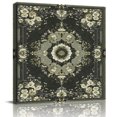 thumbnail image 1 of Wall Art Prints, Sage Green Grey Boho Framed Canvas Prints for Bedroom Living Room Bathroom Office, Vintage Ethnic Geometric Abstract Gallery Wrap Wall Art Poster for Gifts Home Decor 24"x24", 1 of 9