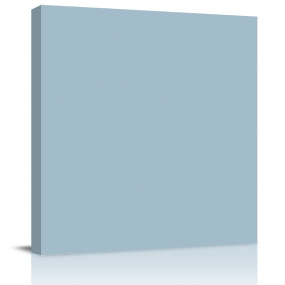 Wall Art Prints, Sky Blue Framed Canvas Prints for Bedroom Living Room Bathroom Office, Modern Pure Winter Sky Blue Gallery Wrap Wall Art Poster for Gifts Home Decor 28"x28"