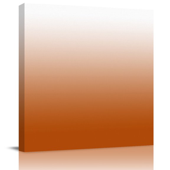 Wall Art Prints, Thanksgiving Framed Canvas Prints for Bedroom Living Room Bathroom Office, Fall Orange Ombre Modern Abstract Art Aesthetics Gallery Wrap Wall Art Poster for Gifts Home Decor 8"x8"
