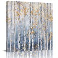 thumbnail image 1 of Wall Art Prints, Yellow Blue Forest Framed Canvas Prints for Bedroom Living Room Bathroom Office, Modern Oil Painting Art Gallery Wrap Wall Art Poster for Gifts Home Decor 20"x20", 1 of 9