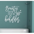 thumbnail image 1 of Wall Art Sticker Vinyl Decal for Home Decor Beauty In Eye Of Beholder 23x23-Inch Light Gray, 1 of 1