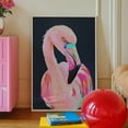 thumbnail image 1 of Wall Art, Vibrant Flamingo Art Print, Maximalist Living Room Decor, Dopamine Decor, Bold And Colorful Home Decor, Maximalist Bedroom Decor Wall Art, Modern Wall Decor For Living Room, 8x12 UNFRAMED, 1 of 2