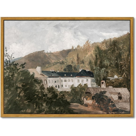 Wall Art Vintage, Retro Moody Floral Bathroom Canvas Painting Farmhouse Decor, Black Dark Classical Flower Still Life Prints, Canvas Wall Art for Bedroom, Living Room, Gallery, Vintage Wall Decor