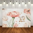 thumbnail image 1 of Wall Background Festival Party Decoration Activity Photo Booth Backdrop Props Best Mom With Floral Vector (2) 5x3 ft, 1 of 4