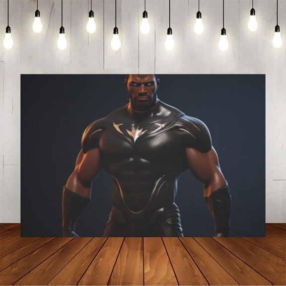 Wall Background Festival Party Decoration Activity Photo Booth Backdrop Props Black Hero (8) 6.5x6.5 ft