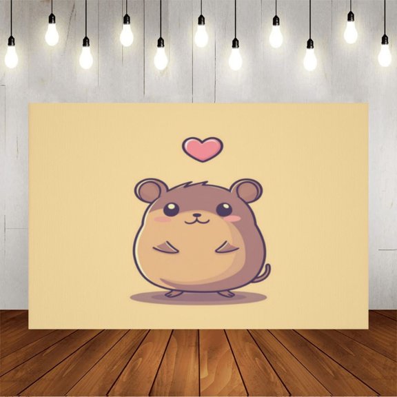 Wall Background Festival Party Decoration Activity Photo Booth Backdrop Props Cute Mouse Heart 5x3 ft