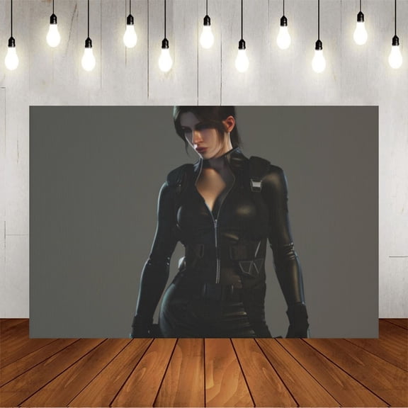 Wall Background Festival Party Decoration Activity Photo Booth Backdrop Props Female Agent (2) 5x3 ft