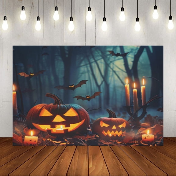 Wall Background Festival Party Decoration Activity Photo Booth Backdrop Props Halloween scary (2) 5x3 ft