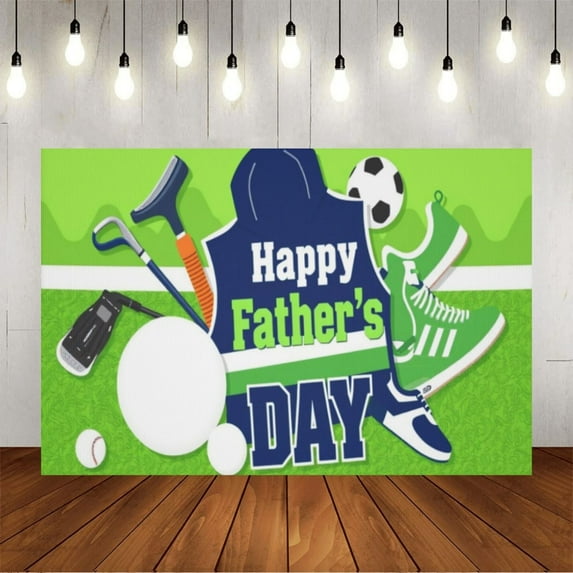 Wall Background Festival Party Decoration Activity Photo Booth Backdrop Props Happy Fathers Day (1) 5x3 ft