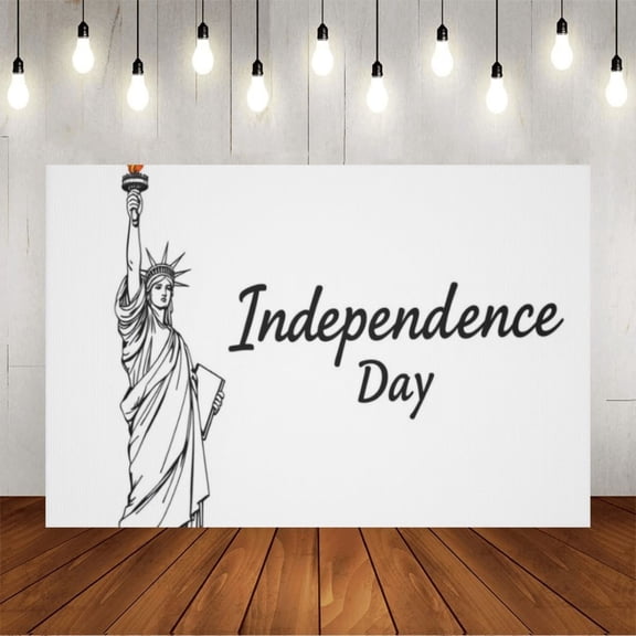 Wall Background Festival Party Decoration Activity Photo Booth Backdrop Props Independence Day State Of Liberty (3) 8x6 ft
