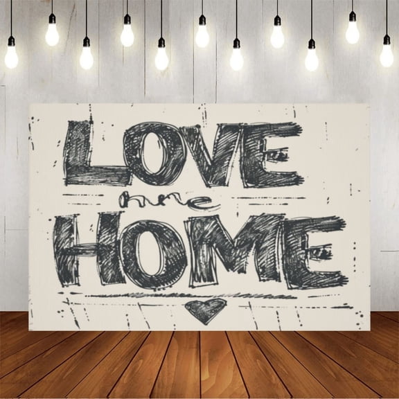 Wall Background Festival Party Decoration Activity Photo Booth Backdrop Props Love Home 6x4 ft