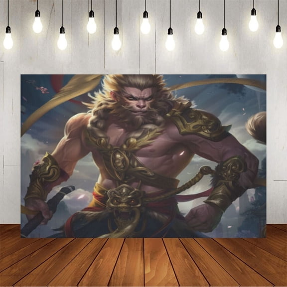 Wall Background Festival Party Decoration Activity Photo Booth Backdrop Props WUKONG (3) 5x3 ft