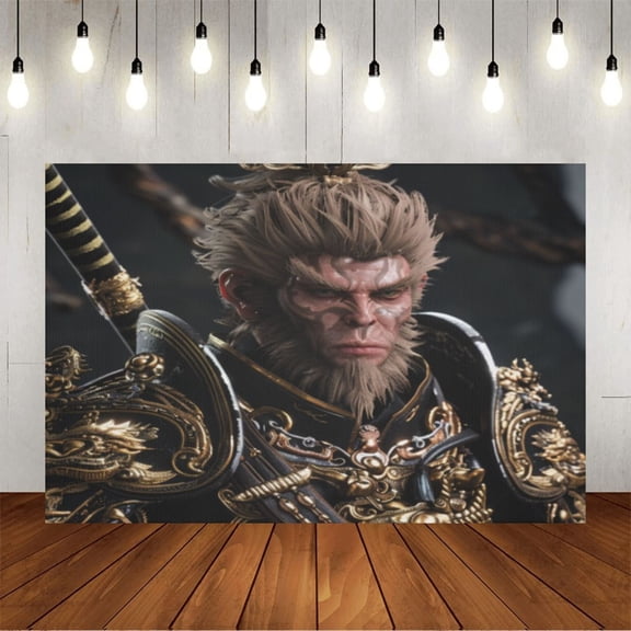 Wall Background Festival Party Decoration Activity Photo Booth Backdrop Props WUKONG (4) 5x3 ft