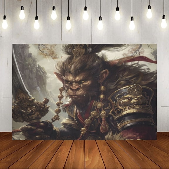 Wall Background Festival Party Decoration Activity Photo Booth Backdrop Props WUKONG (5) 5x3 ft