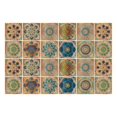 thumbnail image 1 of Wall Backsplash Heat Resistant Self Adhesive Removable 24 PCS Moroccan Style Tile Sticker DIY Murals For Kitchen Bathroom Furniture Staircase Home Decor Waterproof, 1 of 8