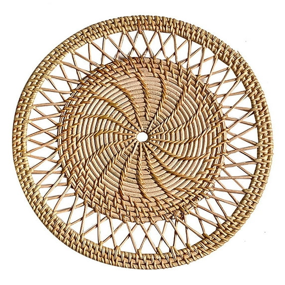Wall Basket Decor for Boho Basket Wall Decor,Natural Wicker Wall Decor Decorative Wall Baskets Handmade Bamboo Wall Decor Easy To Hang Flat Baskets For Woven Wall Decor