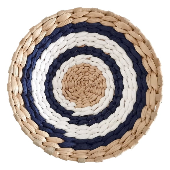 Wall Basket Decor Decorative Woven Basket Wall Decor Set Rustic Hanging Handmade Round Woven Wall Decor for Living Room Bedroom Farmhouse Gift Idea