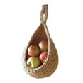 thumbnail image 1 of Wall Basket Teardrop Hanging Basket Hanging Onion Basket Coat Boho Style Storage Fruit Wall Hooks For Kitchen Wall Home Dining Room Storage Garlic Vegetable Wall Planter, 1 of 8