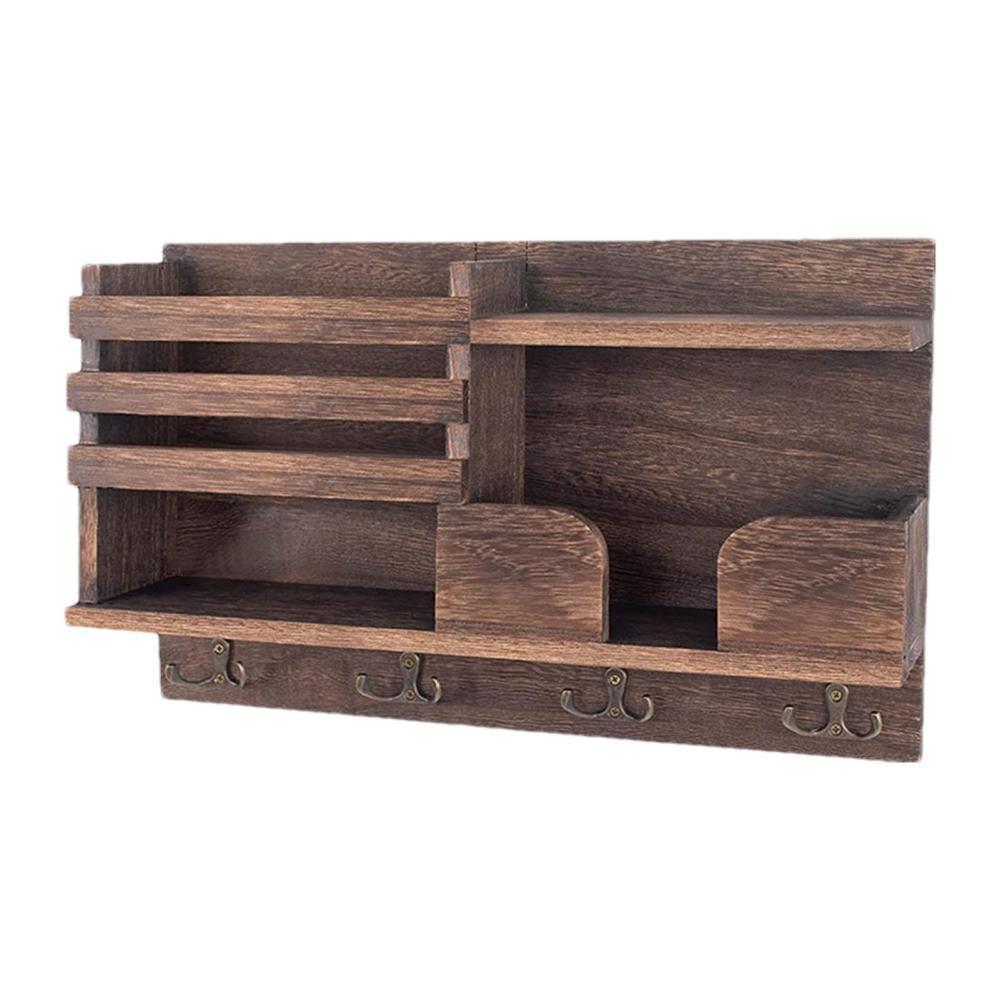 Wall Box Shelves Storage Rack Wooden Storage Rack Retro Style