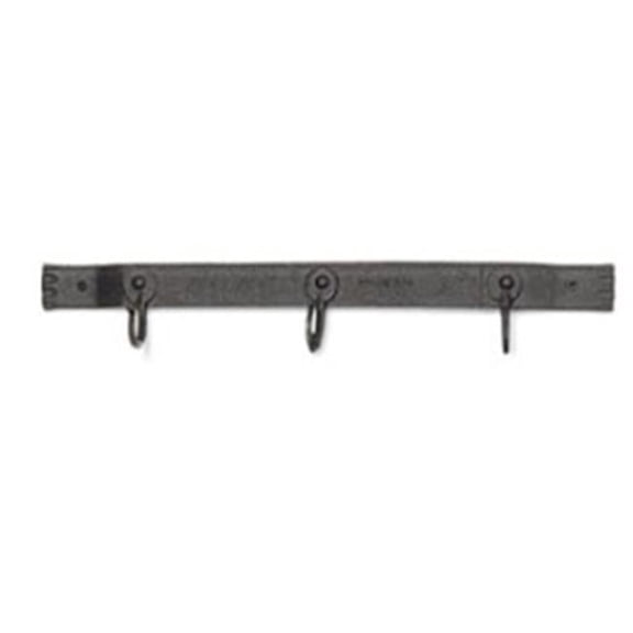 Wall Bracket Three Hook in Black