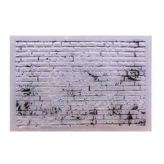 Wall Brick Silicone Clear Seal Stamp DIY Scrapbooking Emboss Photo Album Decor