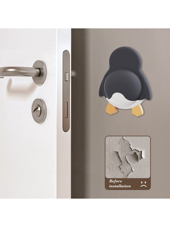 Wall Bumper Sticker, Usupdd Silicone Door Handle Protector Buffer for Refrigerator Cabinet, Cute Animal Anti-Collision Pad for Wall Furniture Protection Home Decor