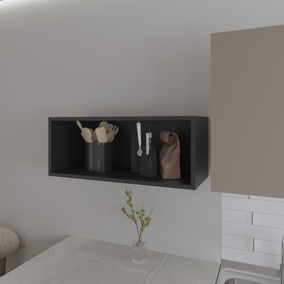 Wall Cabinet Axtell, Kitchen, Black