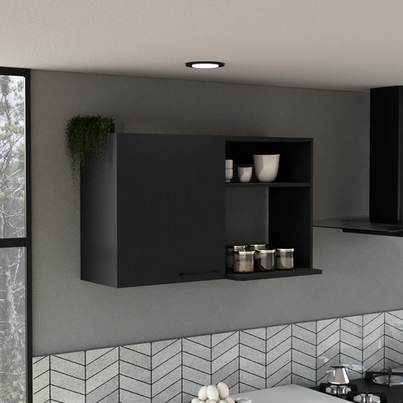 Wall Cabinet with Corner Design and 3 - 4 Shelves / Organize Kitchen Space