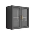 thumbnail image 1 of Wall Cabinet with Acrylic Glass Doors, Display Cabinet with Adjustable Shelf, Laundry Room Wall Mounted Cabinet, 1 of 6