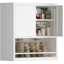 Wall Cabinets,Garage Metal Storage Cabinet with Shelf,Wall Storage Cabinet with Locking Door,Steel Cabinets for Kitchen,Home Office,Basement