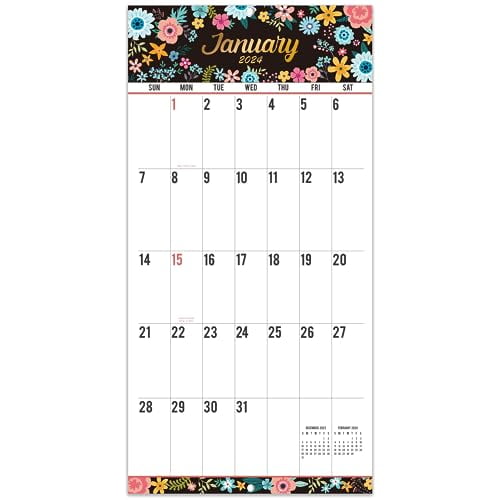Wall Calendar 2024 12Month 2024 Monthly Calendar, January 2024