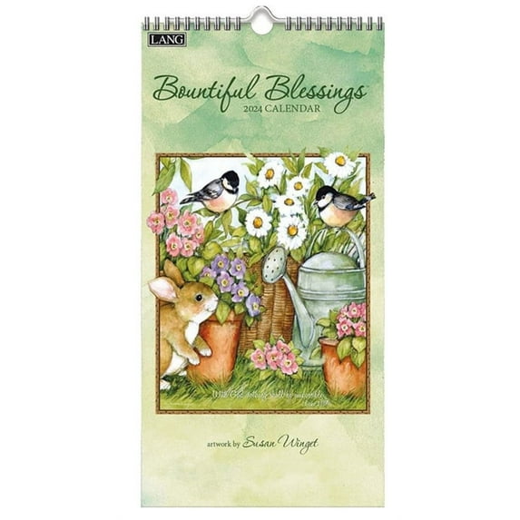 Wall Calendar-2024-Bountiful Blessings (7.75" x 15.5")