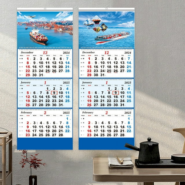 Wall Calendar 2025 Calendar 3 Month Display Large Wall Calendar with