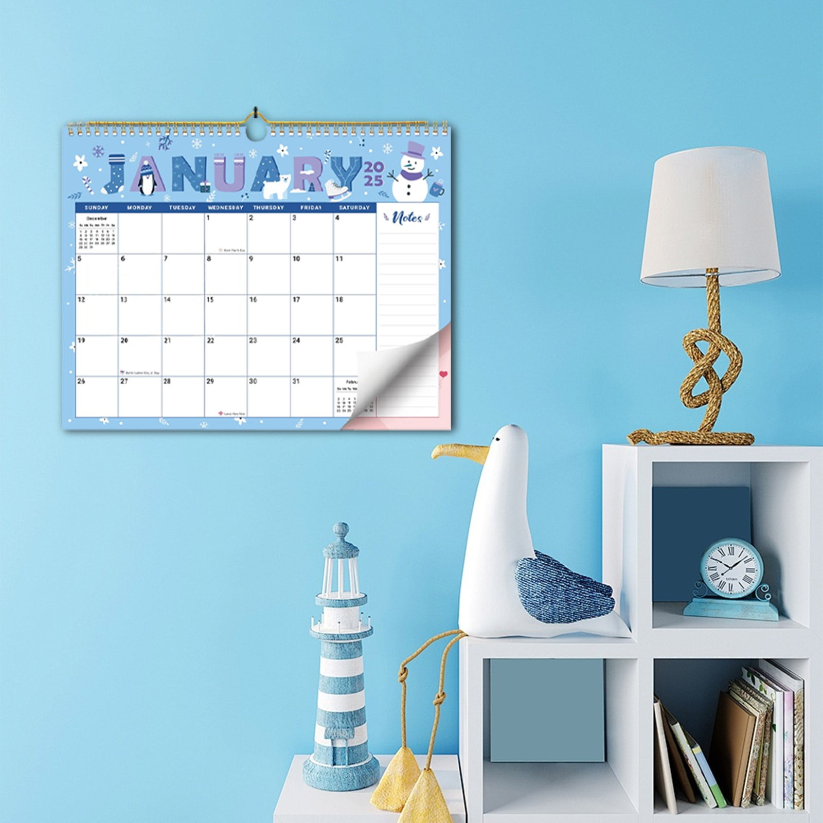 Wall Calendar 2025, School Year Calendar from Jan. 2025 to June. 2026 ...