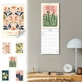 Wall Calendar 2025, Vertical Calendar Wall 2025, 17Month Aesthetic
