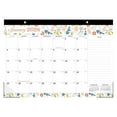 thumbnail image 1 of Wall Calendar 2026-2027 18 Month Jan. 2026 to Jun. 2027 Large Thickening To-do ＆ Notes Calendar Monthly Planner Floral Leaf, 1 of 8