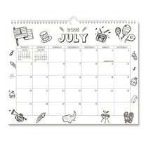 Wall Calendar 2026-2027 18 Month Jan. 2026 to Jun. 2027 Large Thickening To-do & Notes Calendar Monthly Planner Floral Design