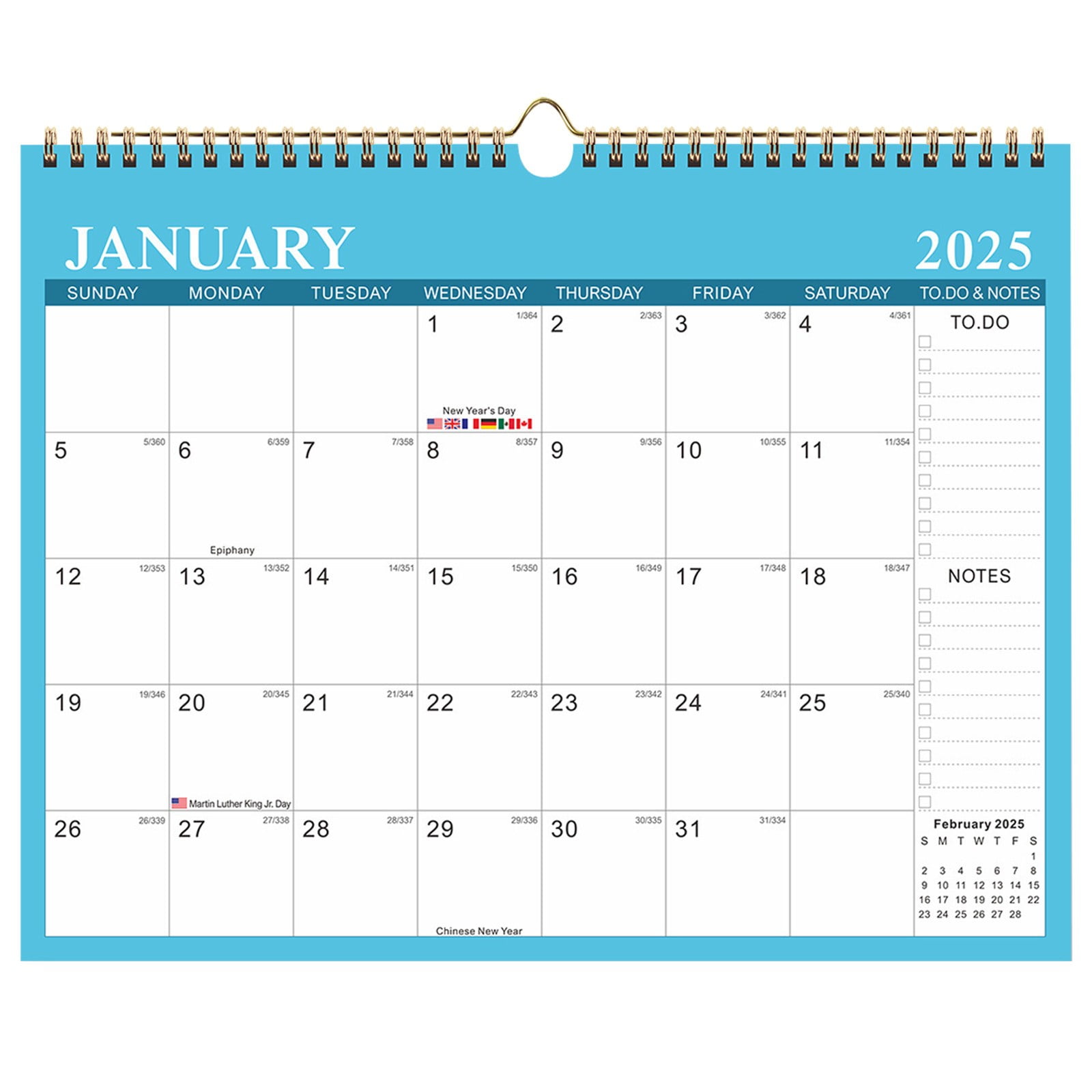 Wall Calendar Clearance ,Ongmies Calendar 20242025 European Style