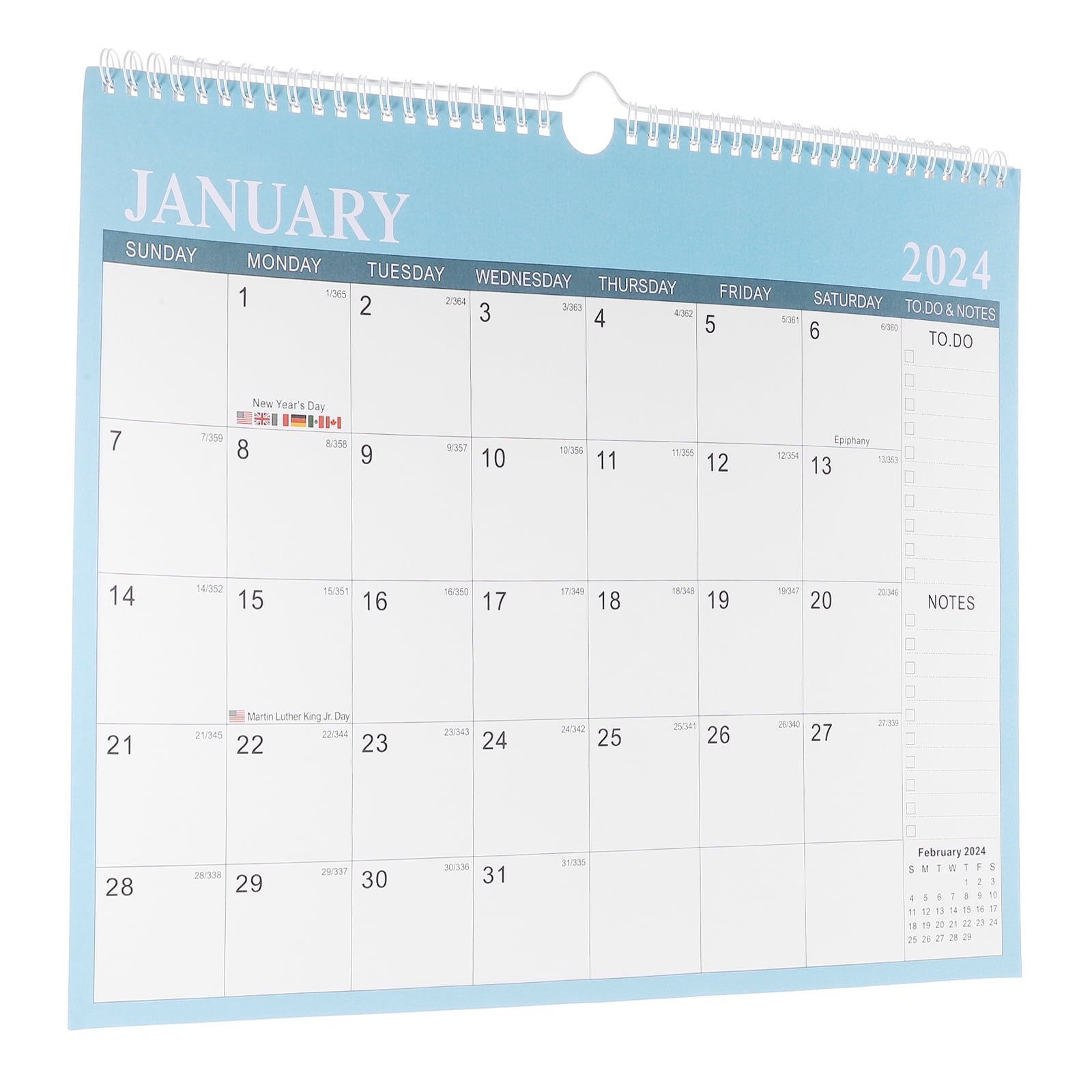 Wall Calendar English Calendar Desktop 20242025 Calendar Decorative