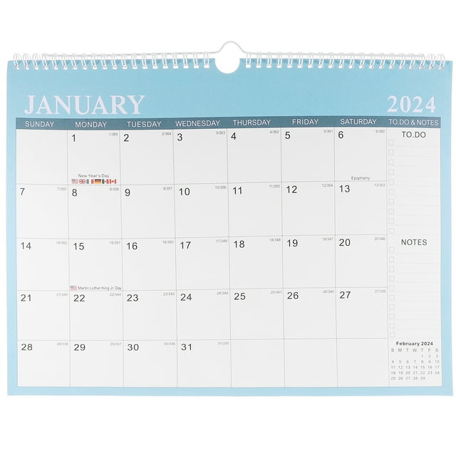 Wall Calendar English Calendar Desktop 20242025 Calendar Decorative