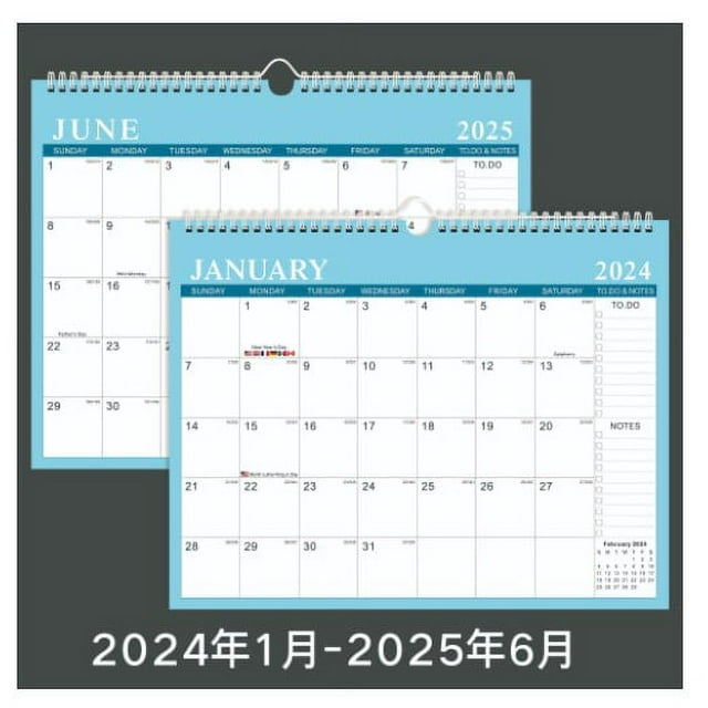 Wall Calendar English Calendar Desktop 20242025 Calendar Decorative
