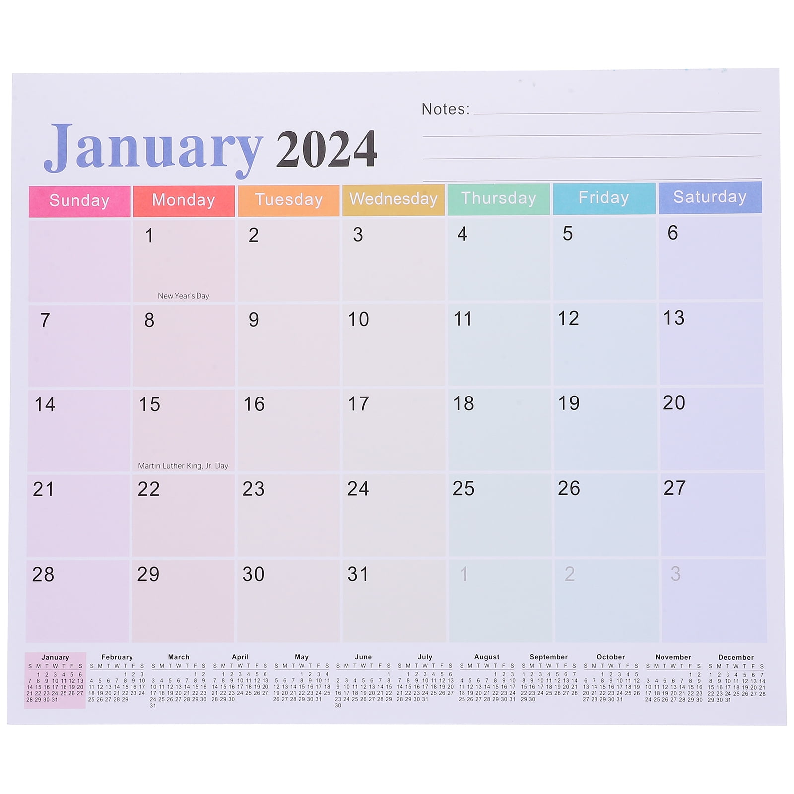 Wall Calendar Fridge Schedule Monthly Planner Desk Calendars